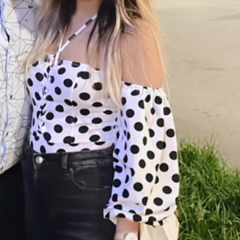 Polka dot body suit